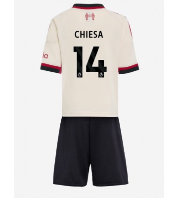 Liverpool Federico Chiesa #14 Seconda Maglia Bambino 2025-26 Manica Corta (+ Pantaloni corti)